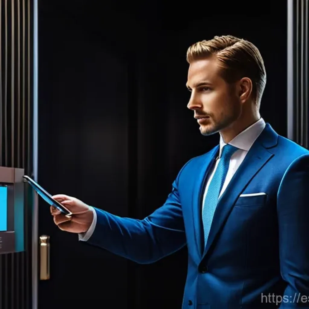 CORS 교차 출처 리소스 공유 이해 및 활용 - **Prompt:** "A highly detailed, cinematic image of a sophisticated, well-dressed doorman standing gu...