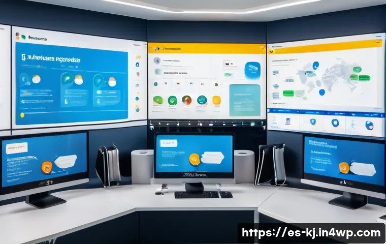 AI 챗봇을 활용한 고객 서비스 개선 전략 - A modern customer service center in Spain, featuring a diverse team of professionals working alongsi...