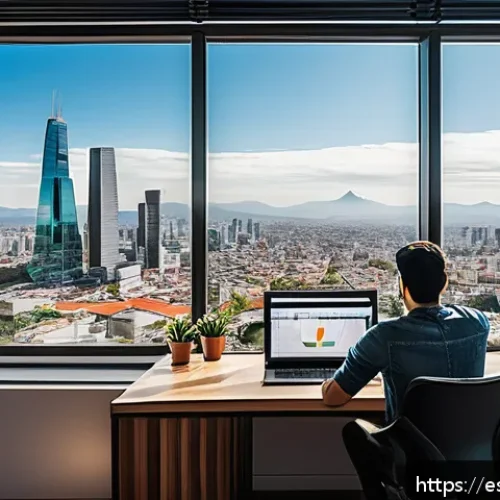Home 32 JavaScript 프레임워크 비교 React vs Vue - A highly detailed digital illustration of two modern software developers collaborating in a bright, ...
