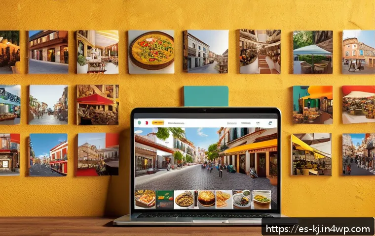 비교적 저비용의 웹 기반 마케팅 전략 - A vibrant social media collage depicting diverse Spanish-speaking customers enthusiastically sharing...