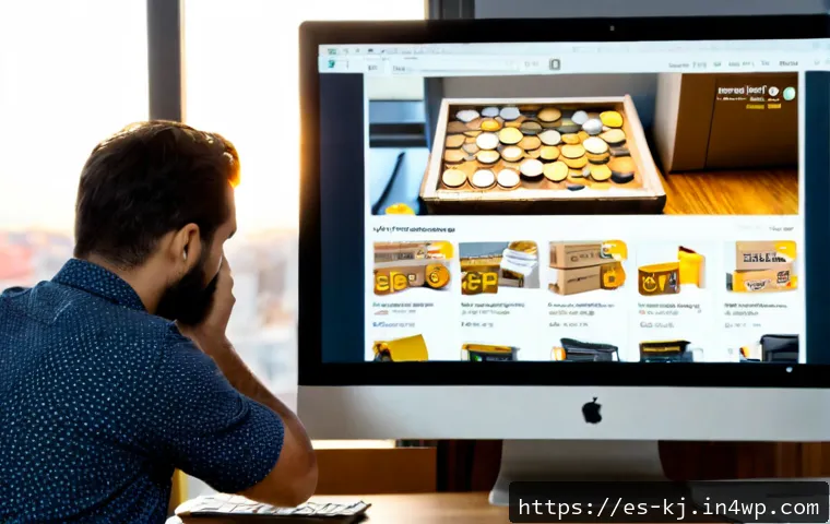 웹 기술을 활용한 전자상거래 사이트 구축 - Photorealistic modern e-commerce web development workspace in Madrid, Spanish entrepreneur reviewing...